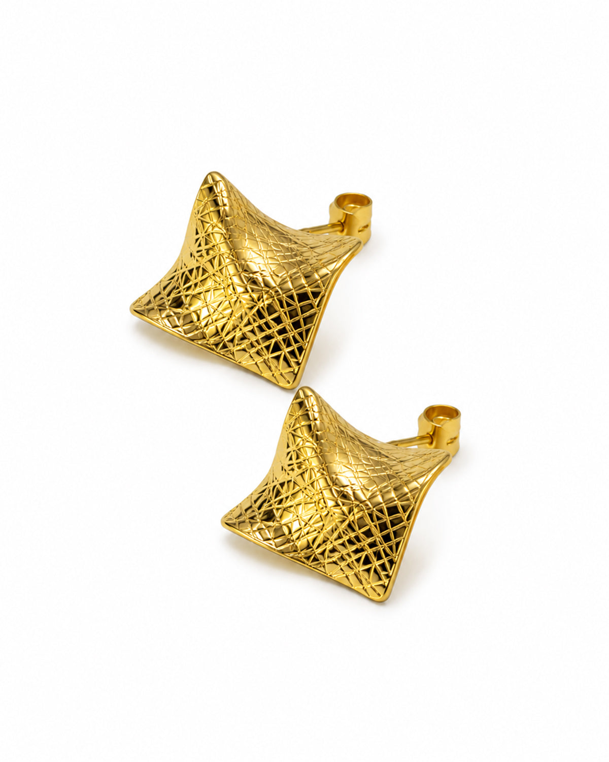 Square chunky earrings