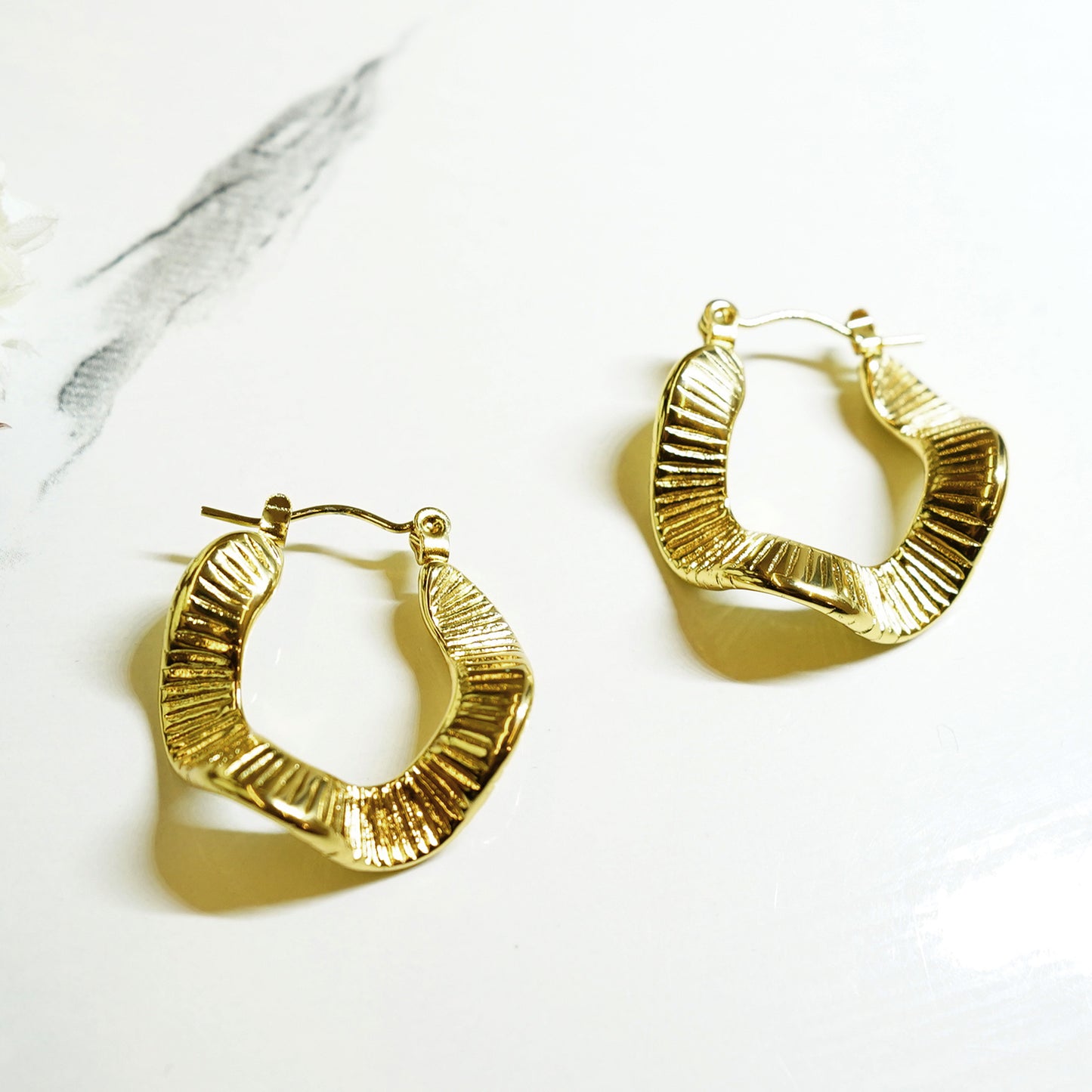 Chunky Golden Hoops