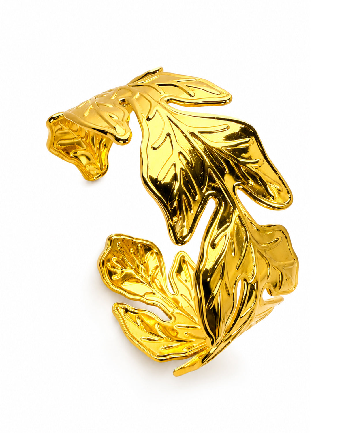 Aurelia Leaf Cuff Bracelet