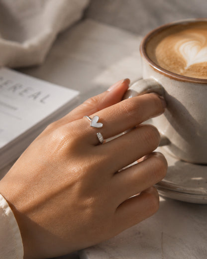 Amour heart ring