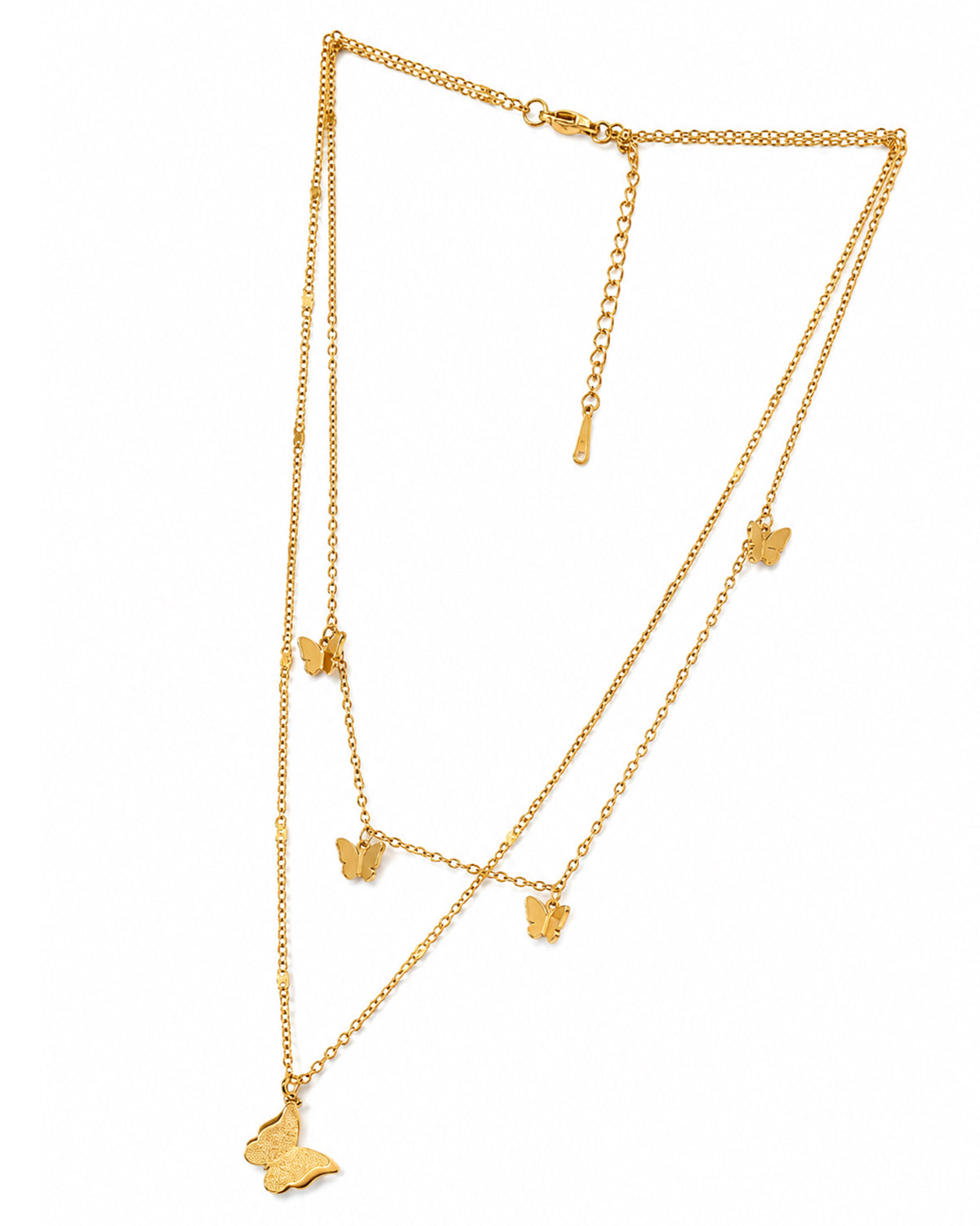 Butterfly layered necklace