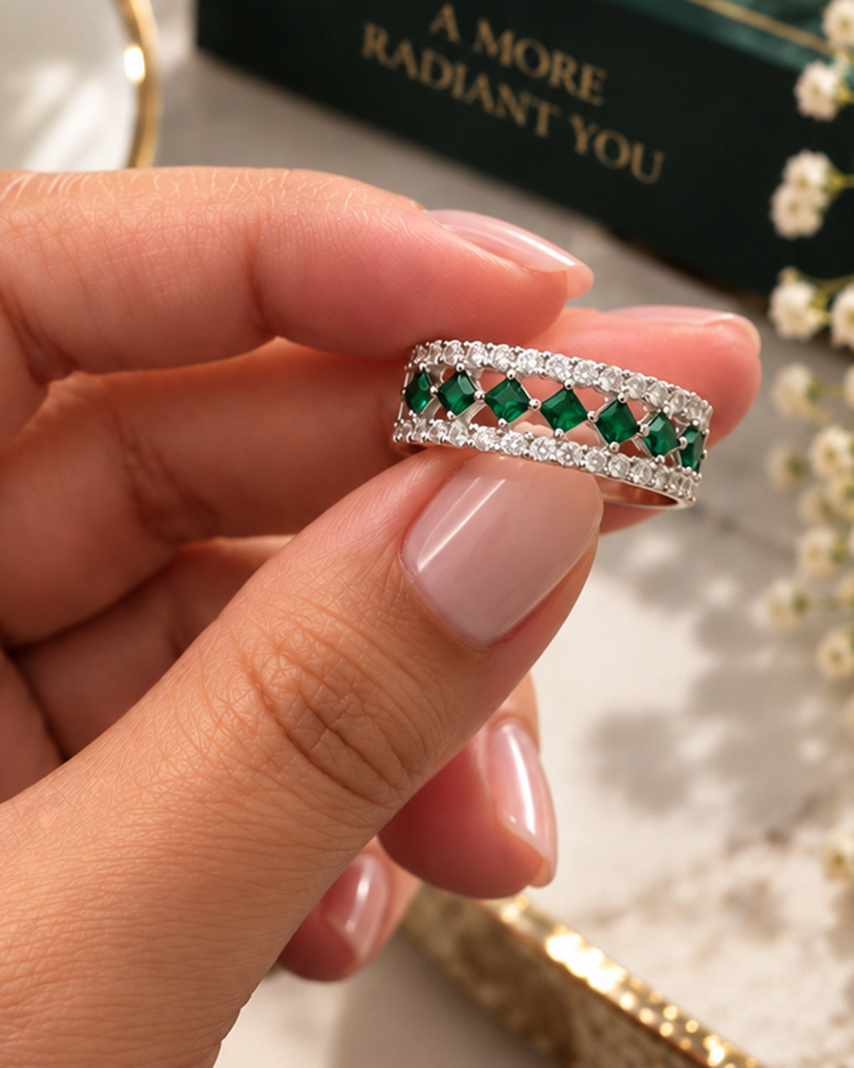 The Empress Emerald Ring