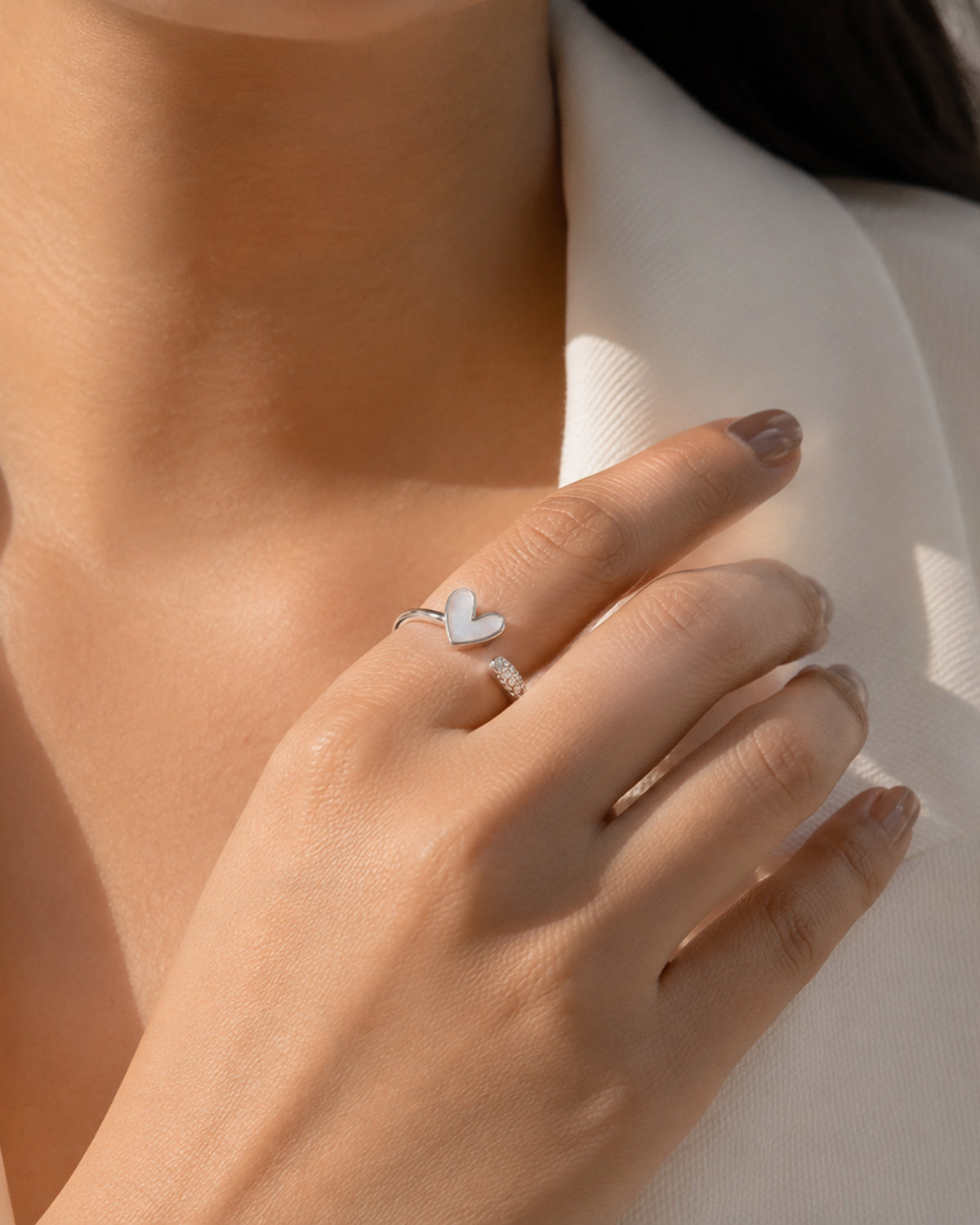 Amour heart ring