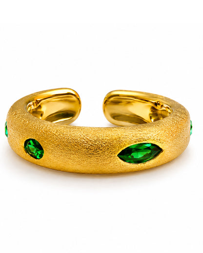 Emerald band ring