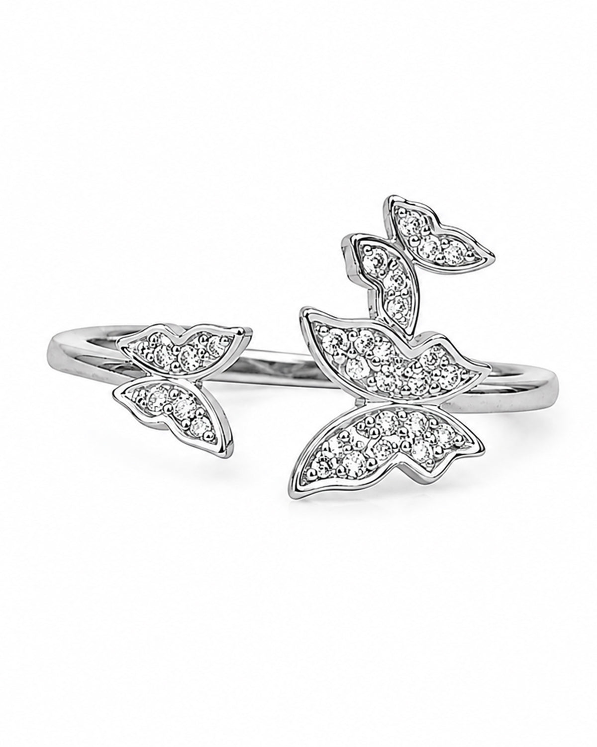 Crystal Butterfly ring