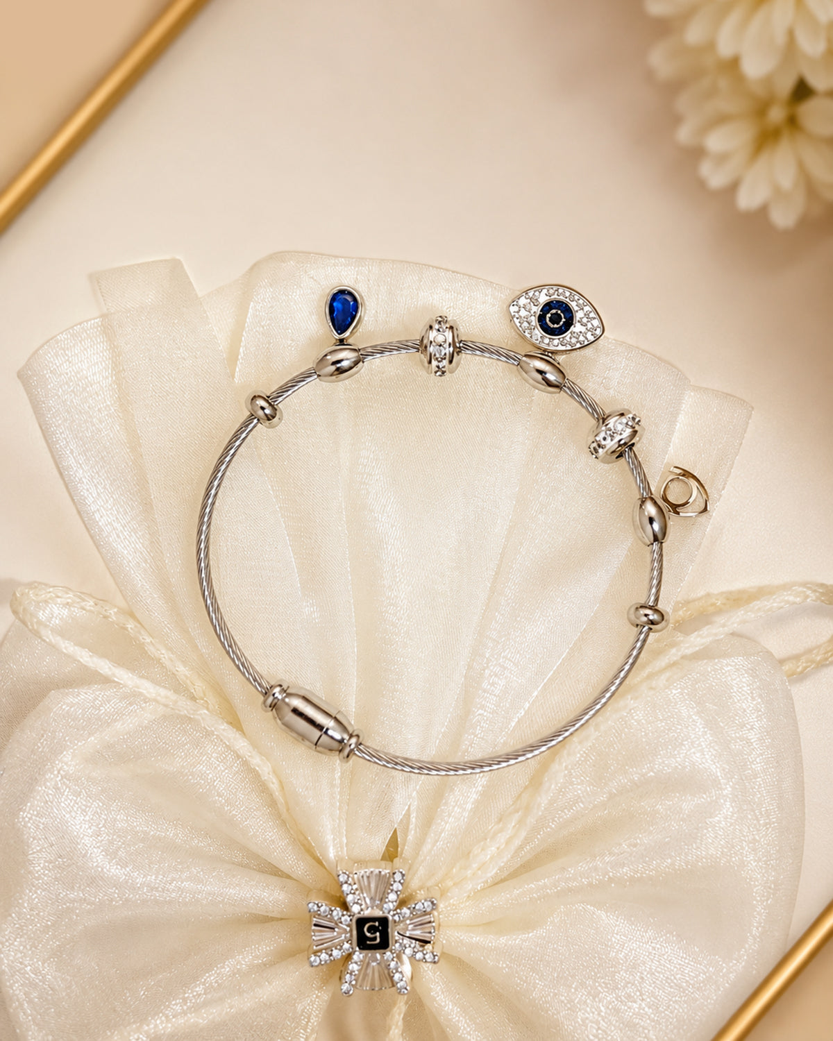 Silver Evil eye bracelet