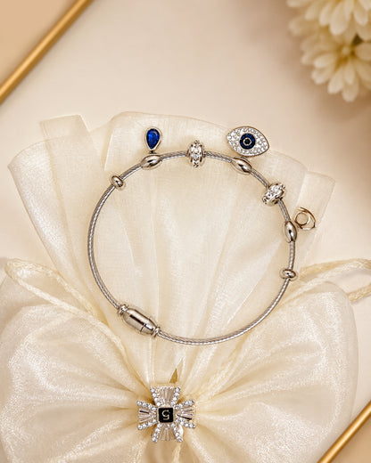 Silver Evil eye bracelet
