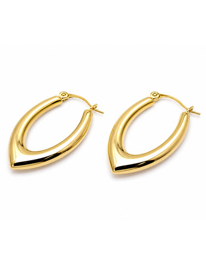 Chunky V-shaped hoops