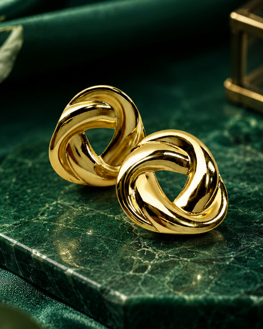 Golden Knot Earrings