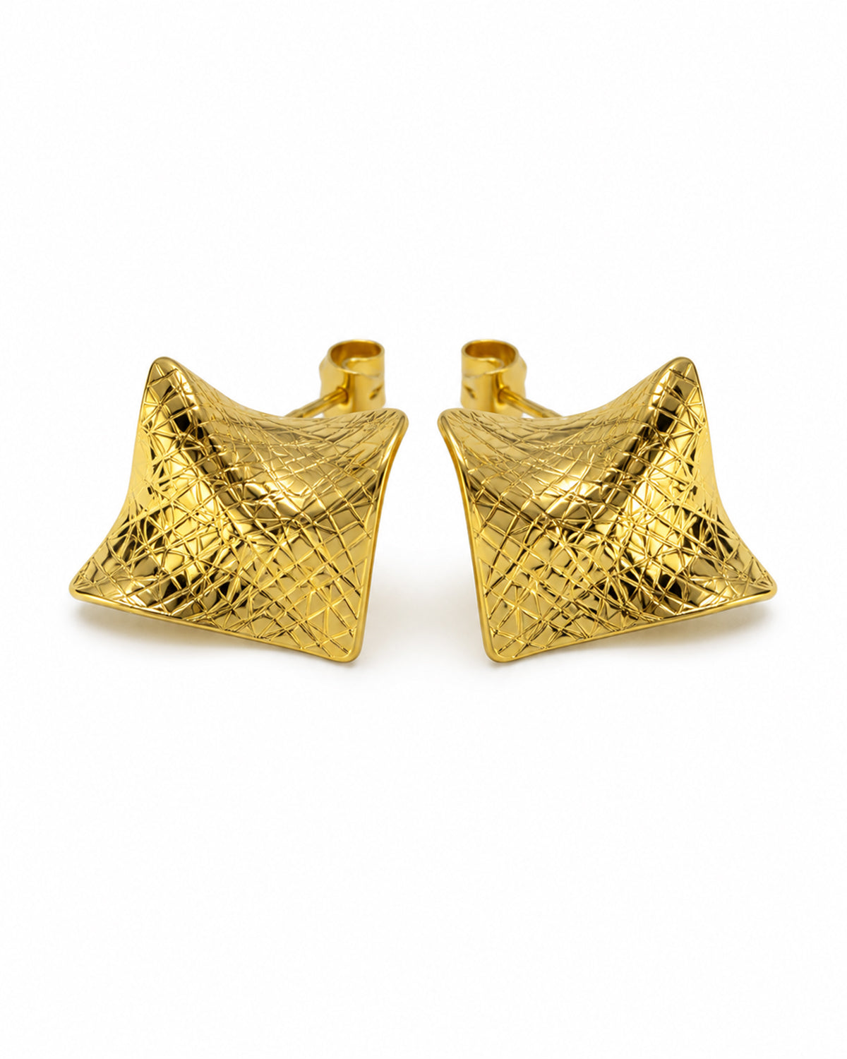 Square chunky earrings