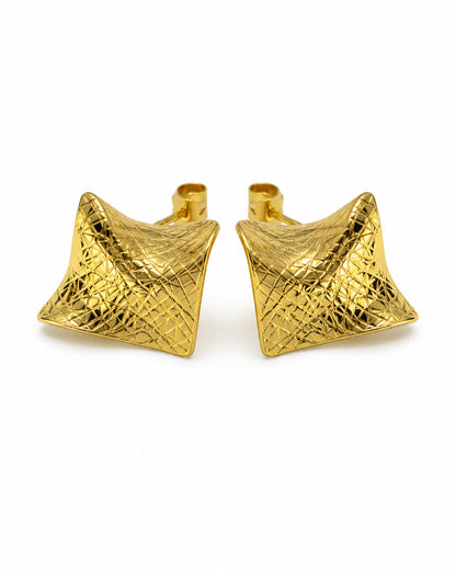Square chunky earrings