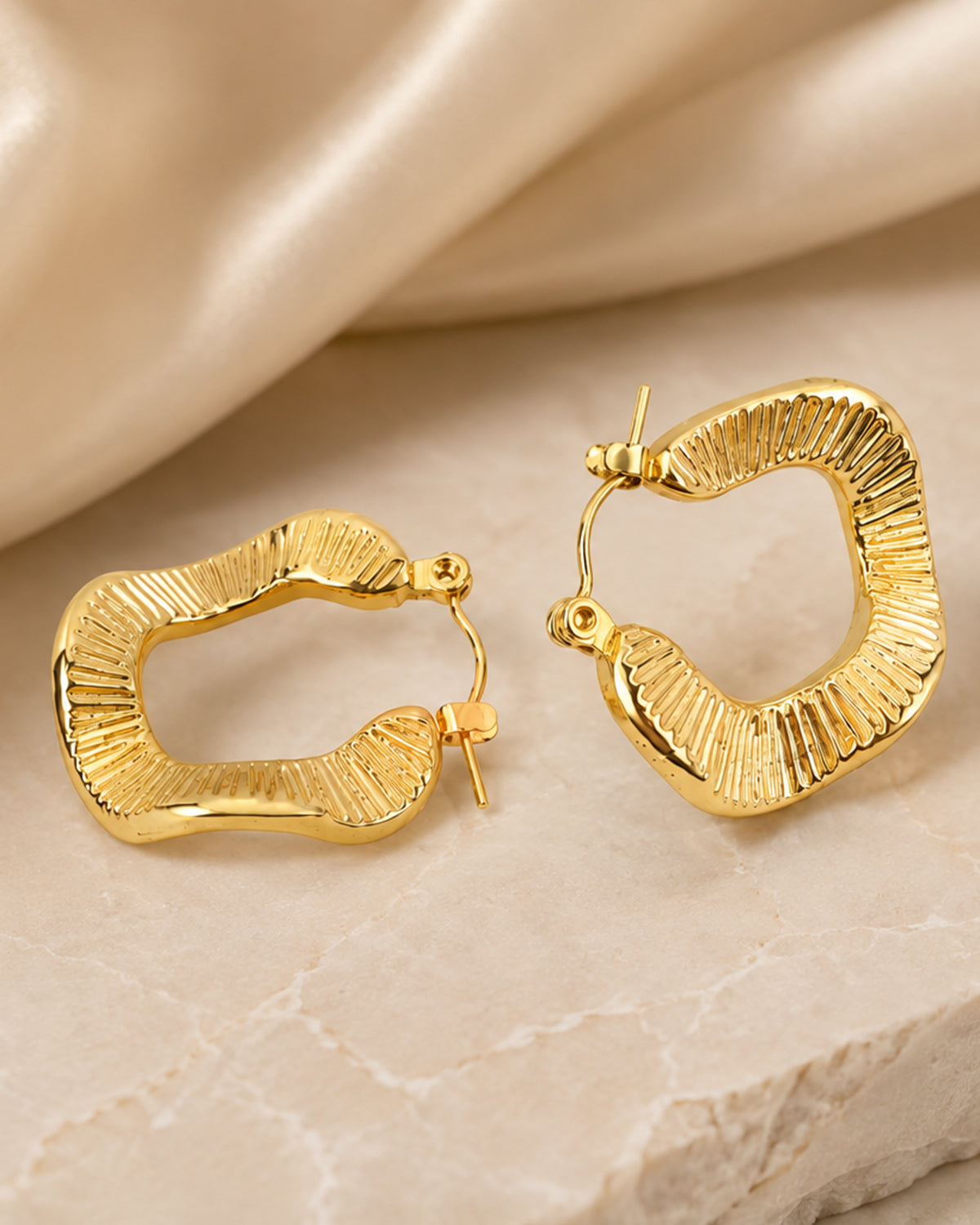 Chunky Golden Hoops