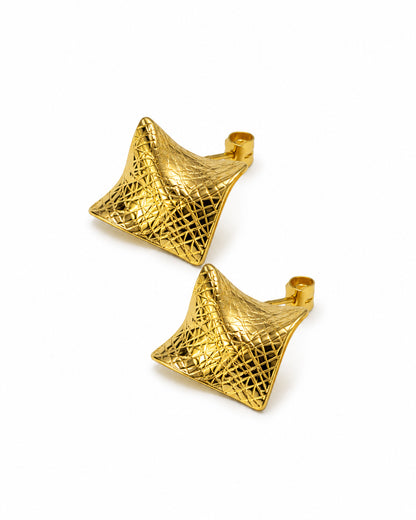 Square chunky earrings