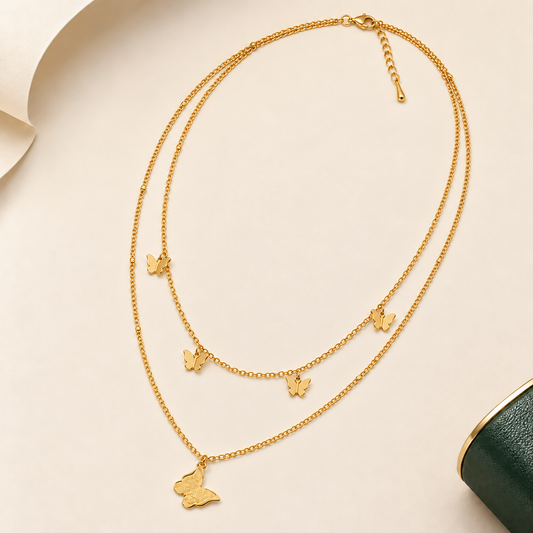 Butterfly Layered Necklace