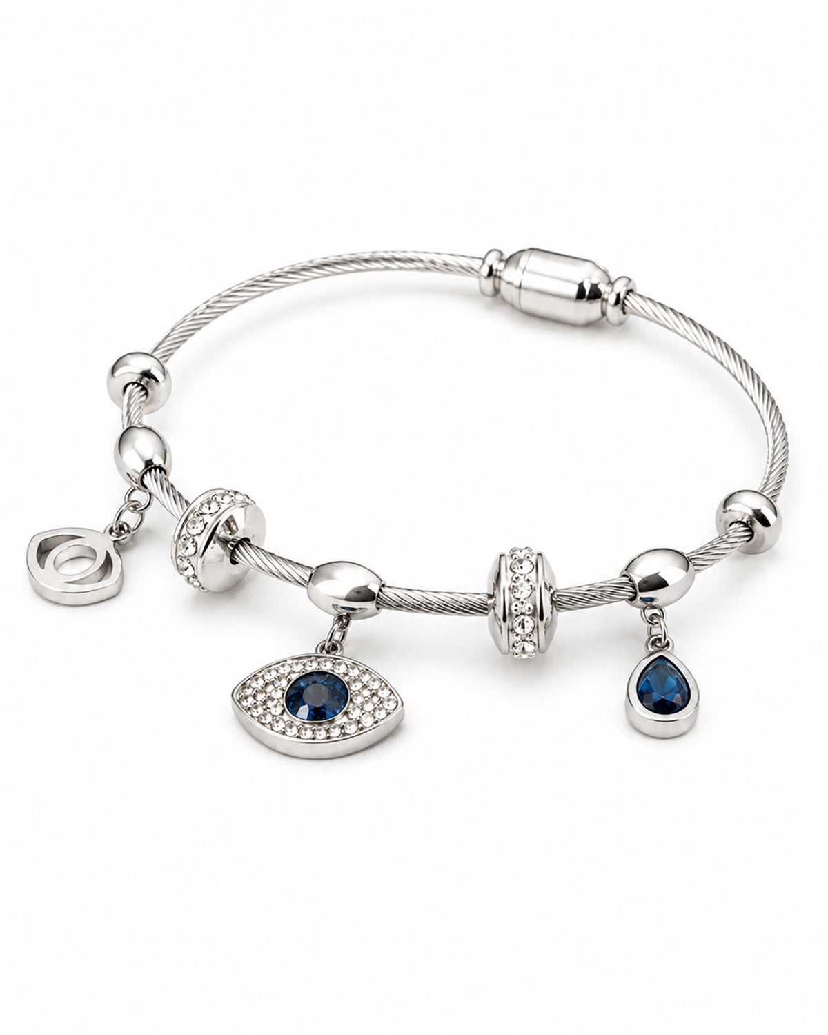 Silver Evil eye bracelet