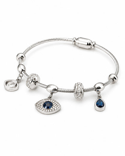Silver Evil eye bracelet