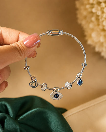 Silver Evil eye bracelet