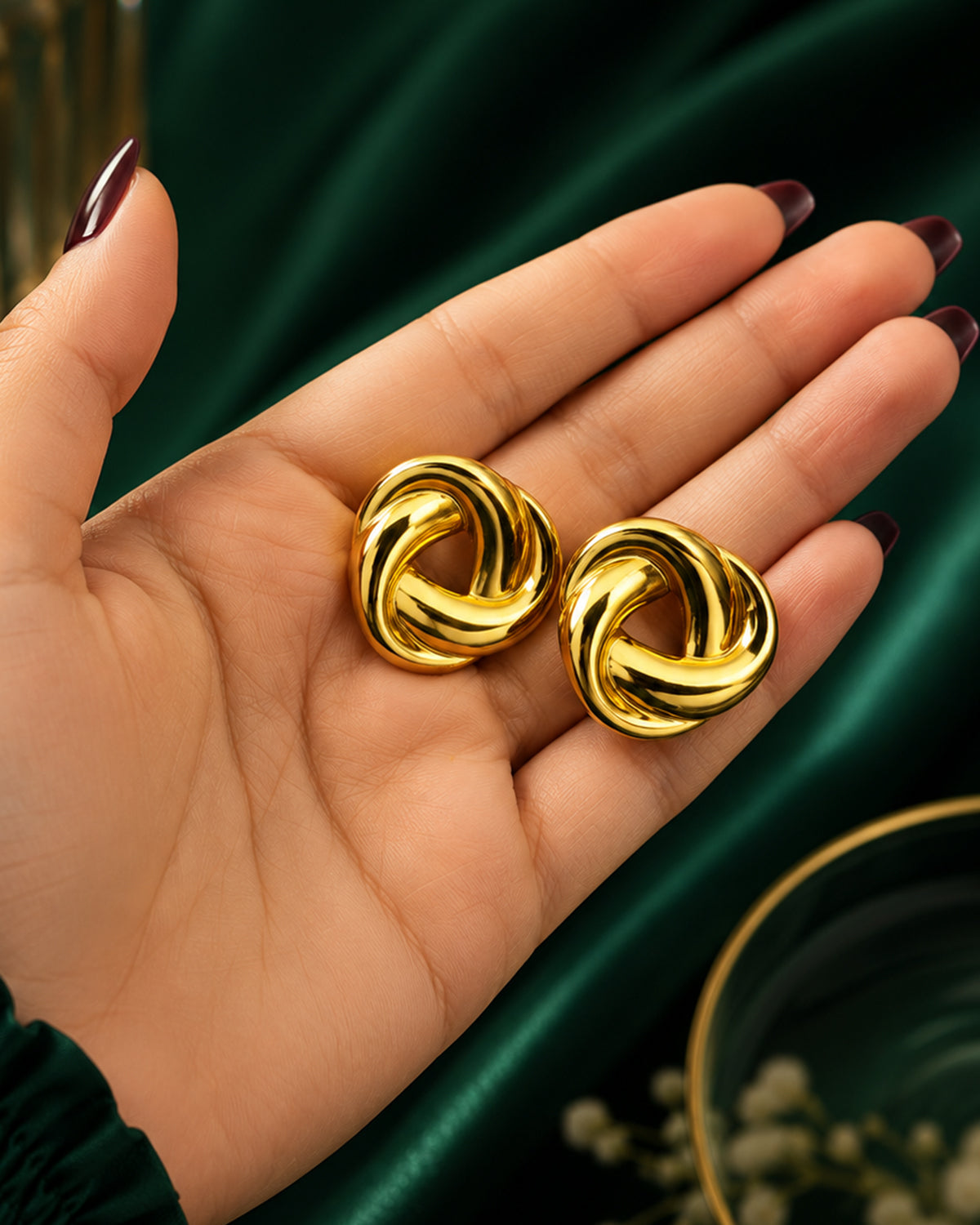 Golden Knot Earrings