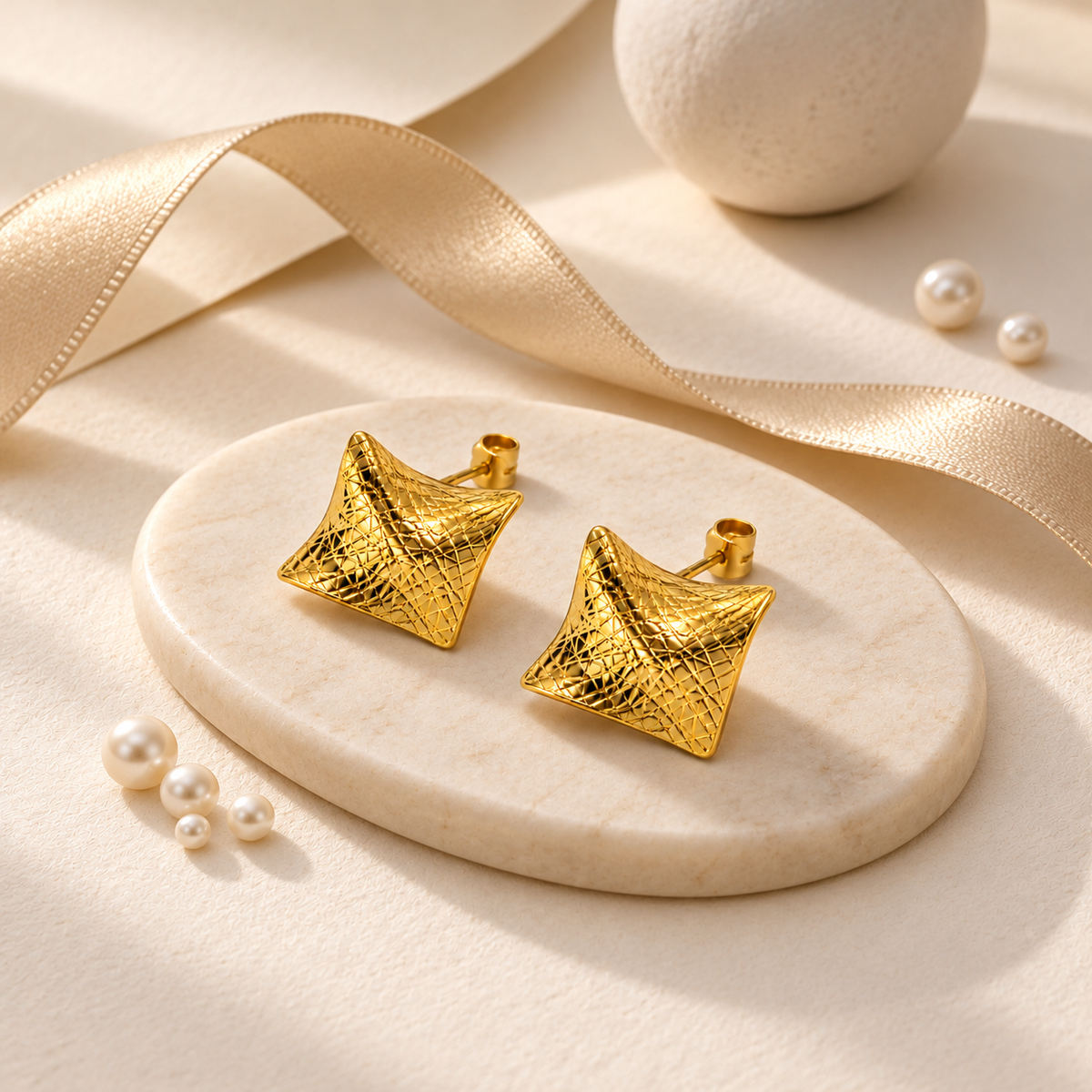 Square Chunky Earrings
