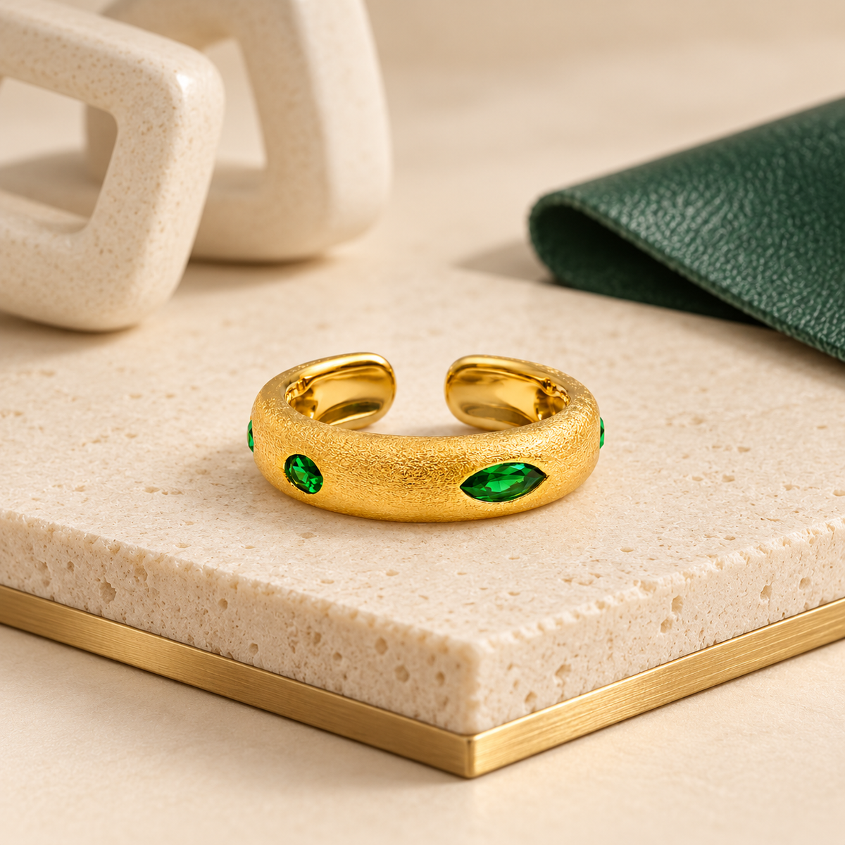 Emerald Band Ring